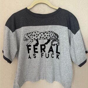 Hinterland Empire Gray and Black Graphic T-Shirt